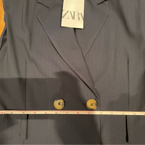 ZARA PINSTRIPE TRENCH DRESS SIZE S - Picture 11 of 11